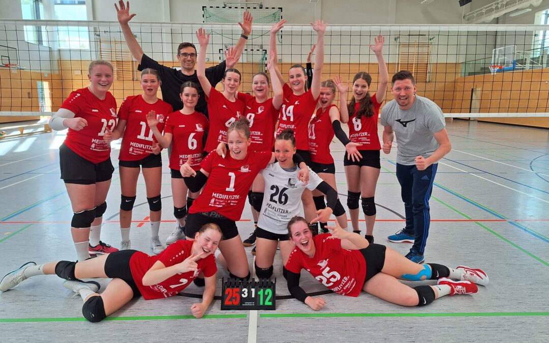 U20-Mädels gewinnen die Kreisjugendliga Mittelsachsen — Jugend 2023/2024
